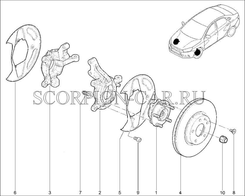 Ступица Веста Спорт