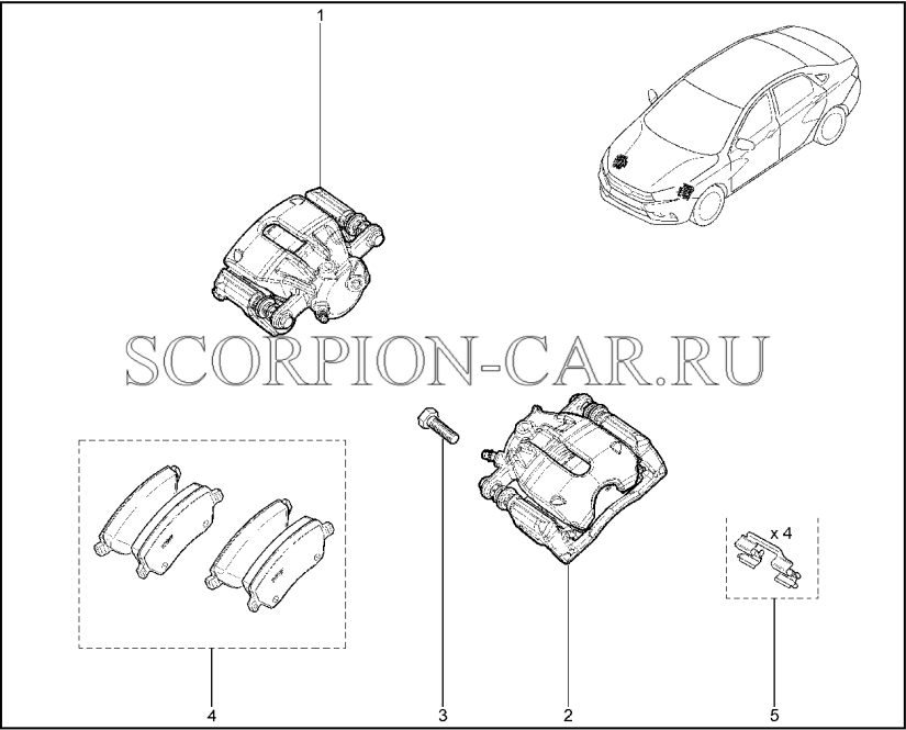 суппорт передний лада веста
